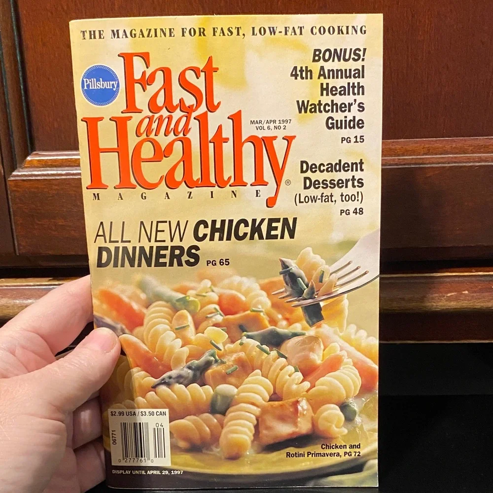 Four vintage 1997 Pillsbury Cookbook magazine Collection